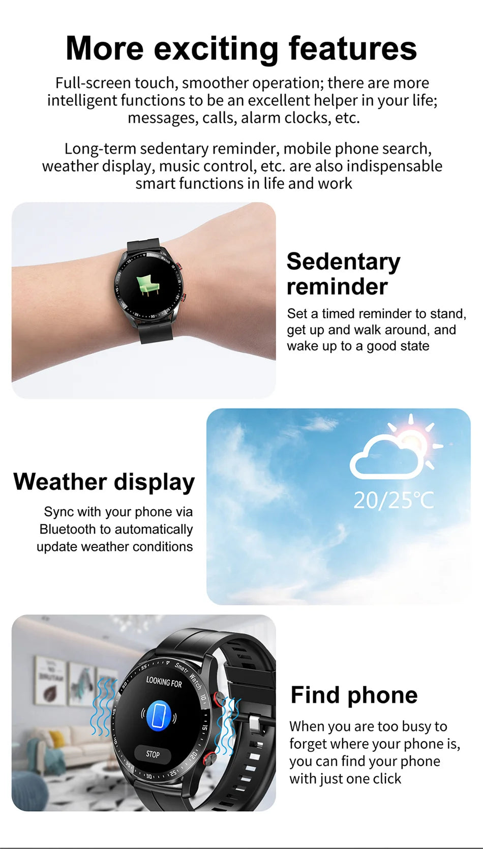 New Smart Watch for Men with Bluetooth 2025