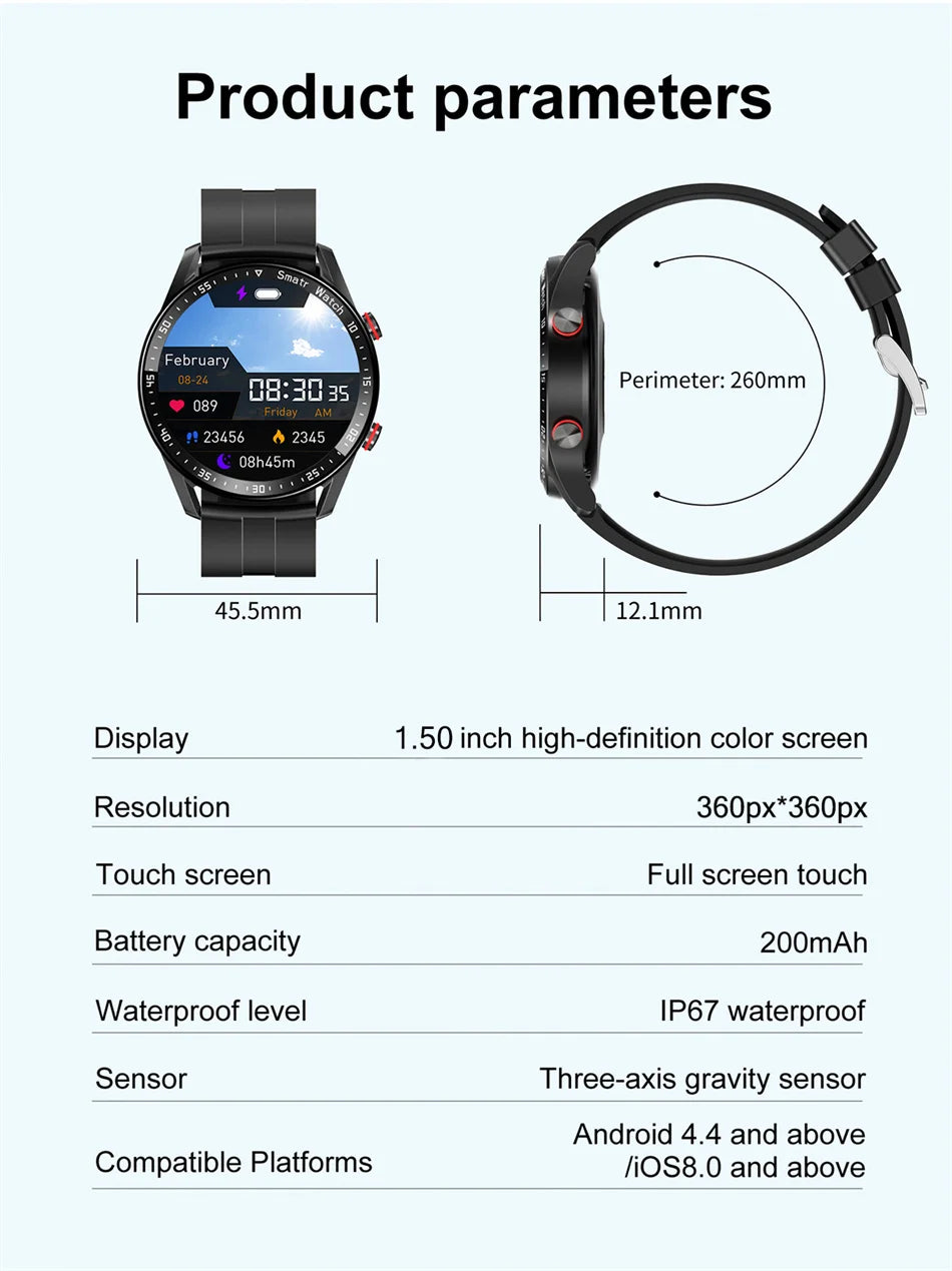 New Smart Watch for Men with Bluetooth 2025