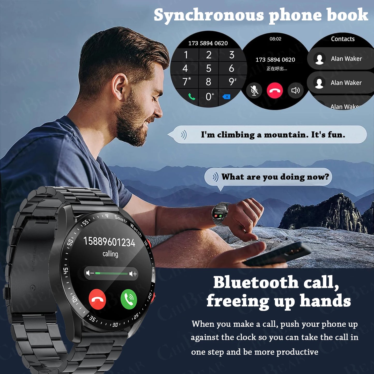 New Smart Watch for Men with Bluetooth 2025