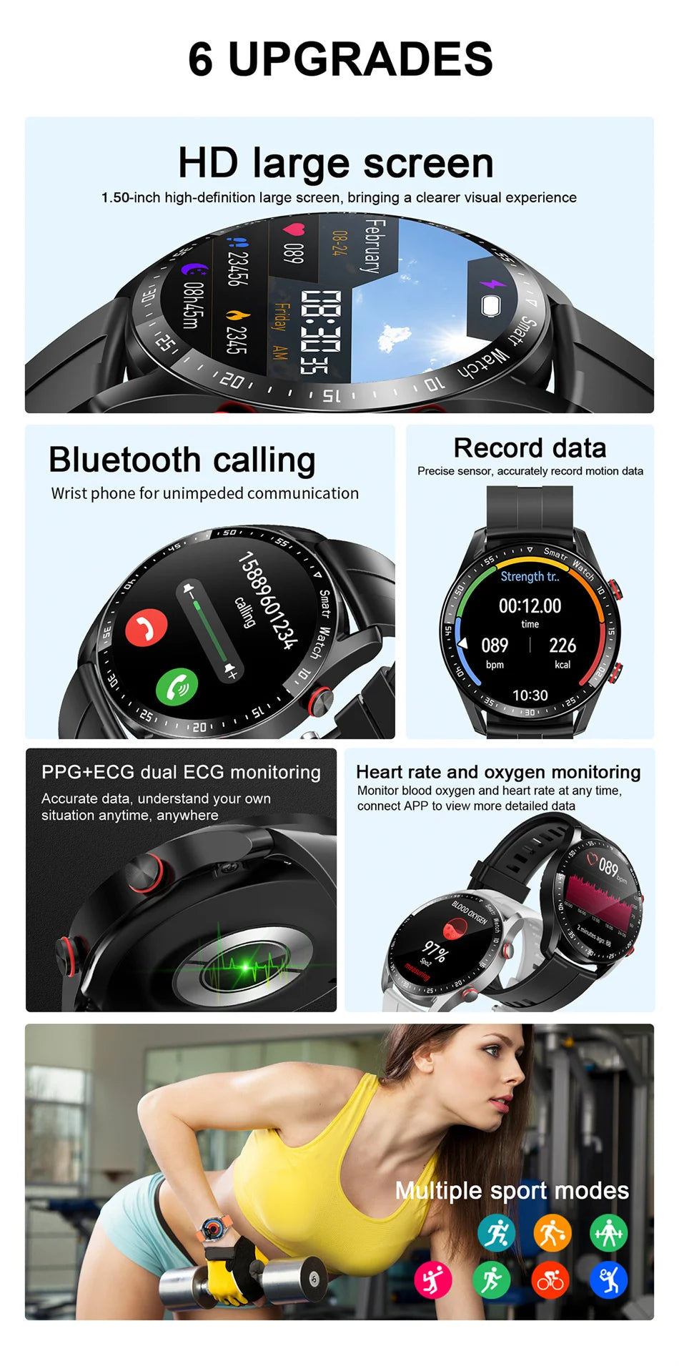 New Smart Watch for Men with Bluetooth 2025